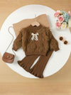 Rust Brown Baby Cord set