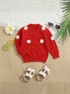 Scarlet Flower Knit Cardigan